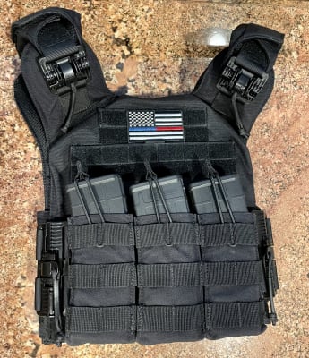 Premier Body Armor Eagle Tactical Vest Small NIJ Certified Level IIIA Black