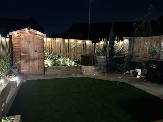 Ellumiere Black Outdoor Low Voltage LED Small Spotlight Starter Kit 2W 4 Pack Wickes