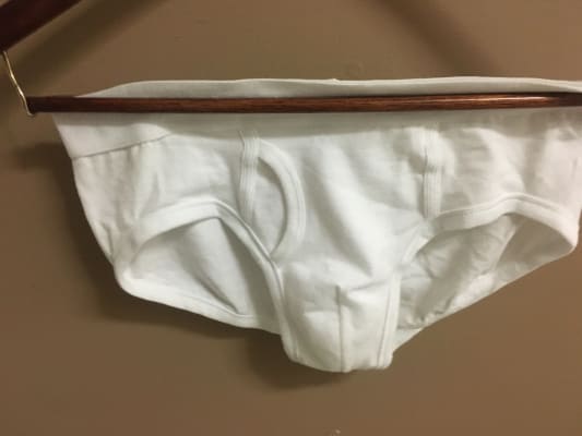vintage mens white underwear briefs 34