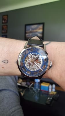 44mm Townsman Automatic Black Leather 
