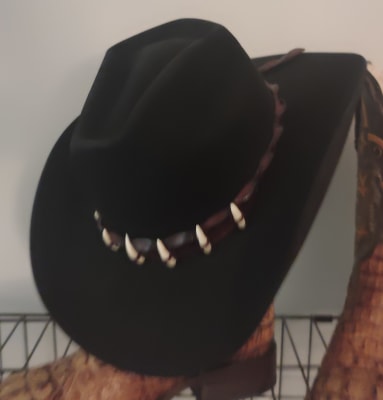 Crocodile Hat Band with Teeth : David Morgan