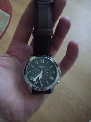 Grant Chronograph Brown Leather Watch 