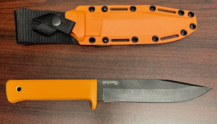  Cold Steel SRK-C Survival Rescue Fixed Blade Knife with  Secure-Ex Sheath - Standard Issue Knife of the Navy Seals, Great for  Tactical, Outdoors, Hunting and Survival Applications, SK-5 Steel, Compact 