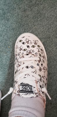 Women s Skechers BOBS Beach Bingo Painter Paws Sneaker Peltz