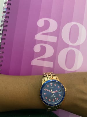 Date Rose Gold-Tone Stainless Steel 