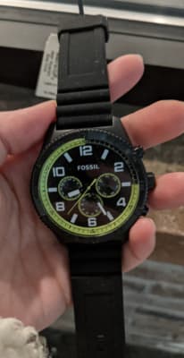 Brox Multifunction Black Silicone Watch 