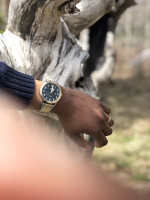 Two-Tone Stainless Steel Watch 