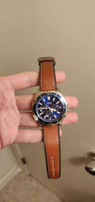 Garrett Chronograph Luggage Leather 