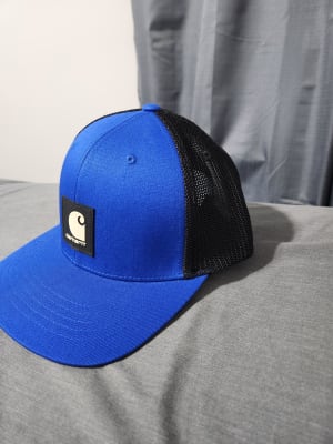 【carhartt】速達無料Signatureトラッカーメッシュキャップ/blue a6996a2f3eb64715bab7bbc735182b