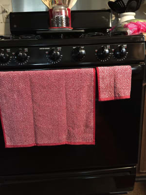 Master Cuisine Red & Plaid Kitchen Towels, 3-Pack