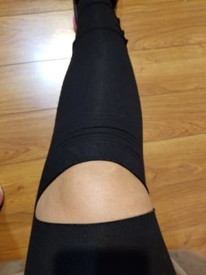 High-Waisted 7/8-Length Lattice-Hem Yoga Leggings For Women
