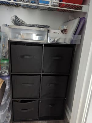 Real Living Black Oak 9-Cube Storage Organizer