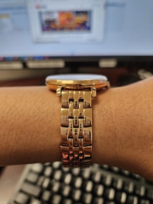 Fossil Rhinestone Watch Women's Watches in Silver Buckle