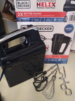 Black Decker Helix Performance Premium Hand Mixer Black 250 W Black -  Office Depot