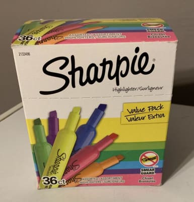 36 Sharpie Tank Highlighters Fluorescent Yellow Schools In