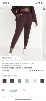 High-Waisted Dynamic Fleece Jogger Sweatpants