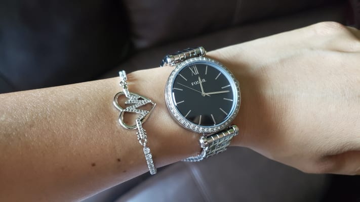 Tillie Three-Hand Stainless Steel Watch 