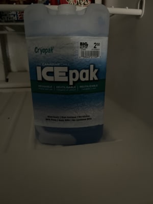 Cryopak Ice-Pak® 16 oz Blue Plastic Hard Freezer Pack - 7L x 4W