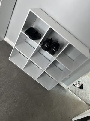 Homebase white cube shop storage