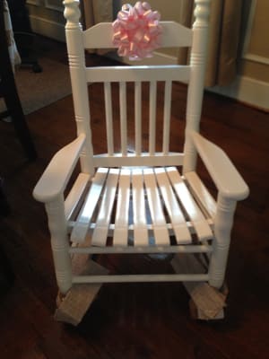Cracker barrel sales childs white rocker
