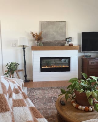 42 Black Slim Wall Mount Electric Fireplace | Big Lots
