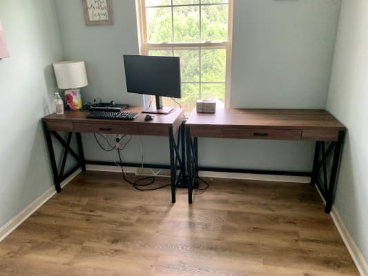Real Living Dark Walnut Writing Desk