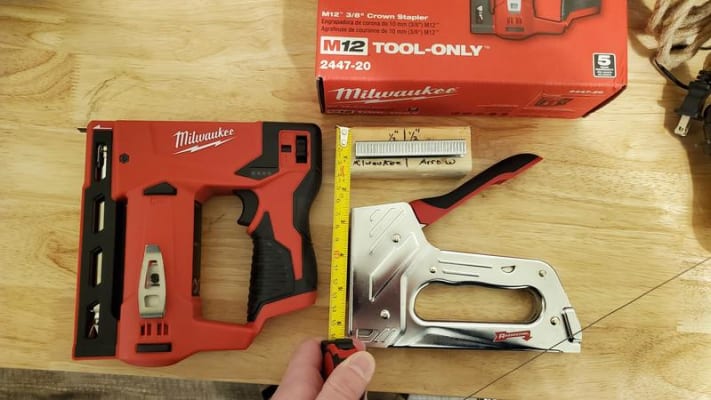 Milwaukee t50 staple 2025 gun