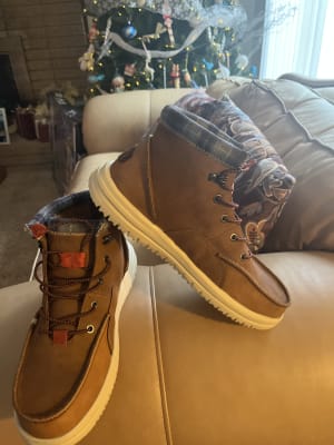 Hey Dude Bradley Classic Walnut Brown Plaid Lined Chukka Boots Mens 12 42067-267 heydude-42067-255-  main image 3