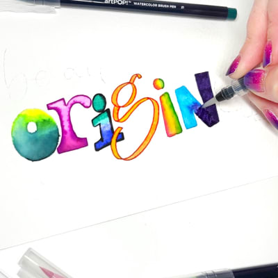 Apsung] Watercolor brush color brush pen 48 color set water-based brush pen