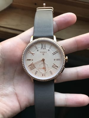 Hybrid Smartwatch Gazer Grey Leather