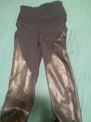 Old Navy, Pants & Jumpsuits, Old Navy Active Leggings Cranberry Burgundy  Shimmer Glitter Sparkle Size Medium