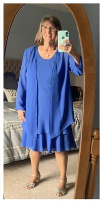 Floral Woven Jacket Dress - Attaches at The Neckline – R&M