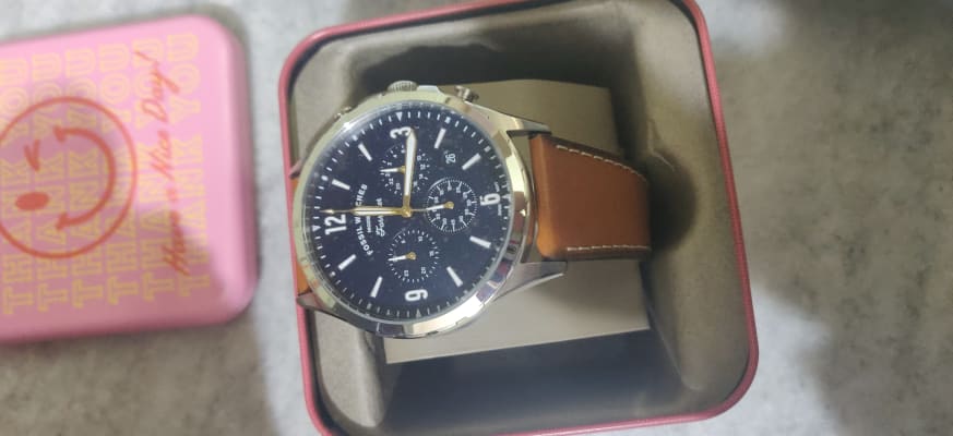 Forrester Chronograph Luggage Leather 