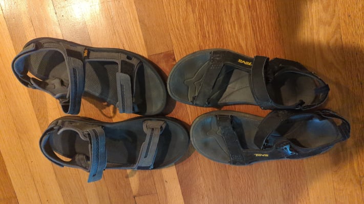 Teva men's discount sandals size 15