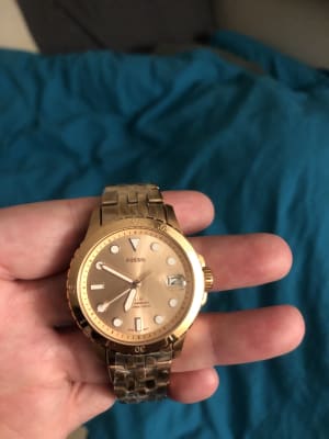 FB-01 Three-Hand Date Rose Gold-Tone 