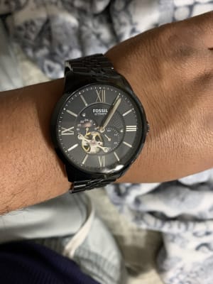 Townsman automatic stainless best sale steel watch black