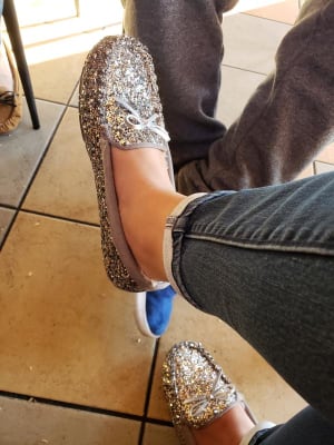 Glitter moccasins discount old navy