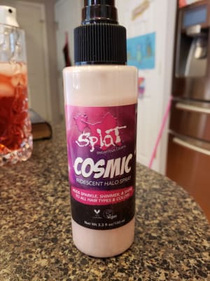 Splat Halo Spray in Galaxy Purple - Temporary Hair Glitter Spray