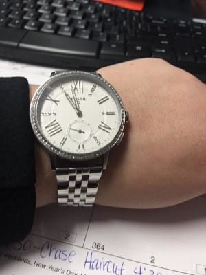 Hybrid Smartwatch Gazer Grey Leather