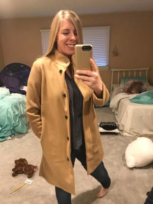 Boucle funnel neck coat old navy new arrivals