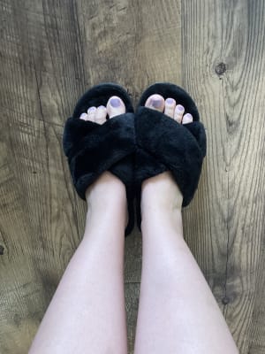 Old Navy Women's Cozy Faux Fur Slide Slippers - - Size 10