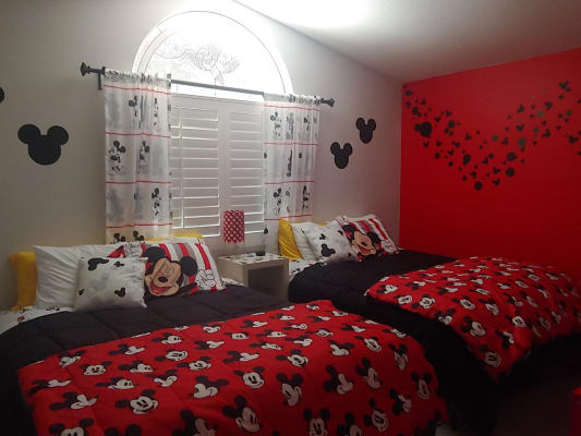 Disney Blue & Red Mickey Mouse Comforter