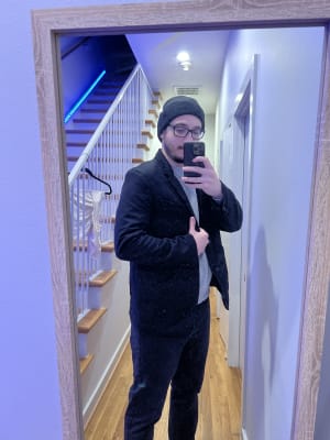 Twill Built In Flex Blazer for Men Old Navy