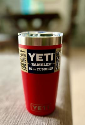 Yeti Rambler 10oz Wine Tumbler with Magslider Lid Harvest Red