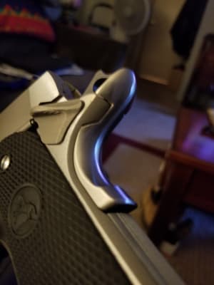 Wilson Combat Beavertail Grip Safety For 1911 Government/Full Size - Stainless Steel, Drop-In Fit 4 thumbnail image