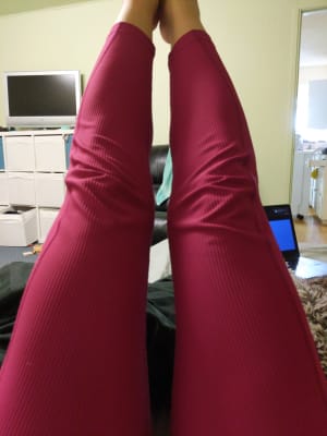 Maroon old navy active leggings , Size: S , Models