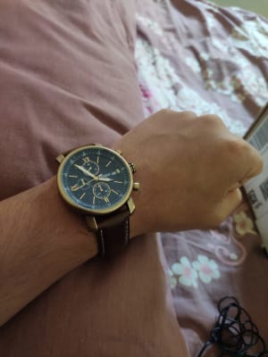 Rhett Chronograph Brown Leather Watch - BQ2099 - Fossil