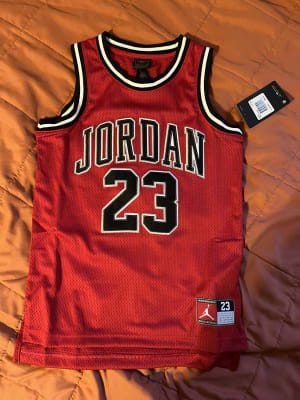 Shop Jordan Grade School Michael Jordan 23 Jersey 95C655-KR5 black