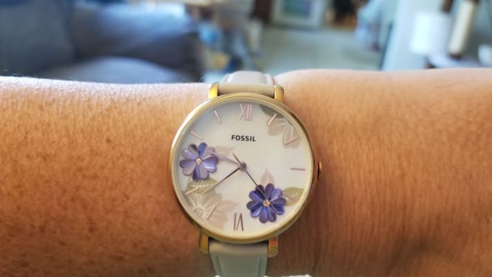 fossil flower watch