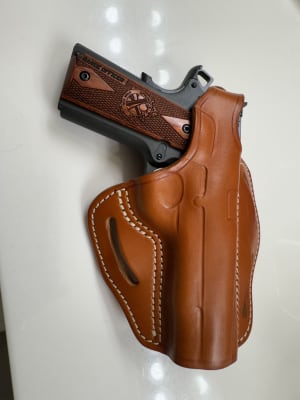 1791 Gunleather OWB Holster For Beretta 92FS & CZ 75 - Right Handed Thumb Break Leather Holster